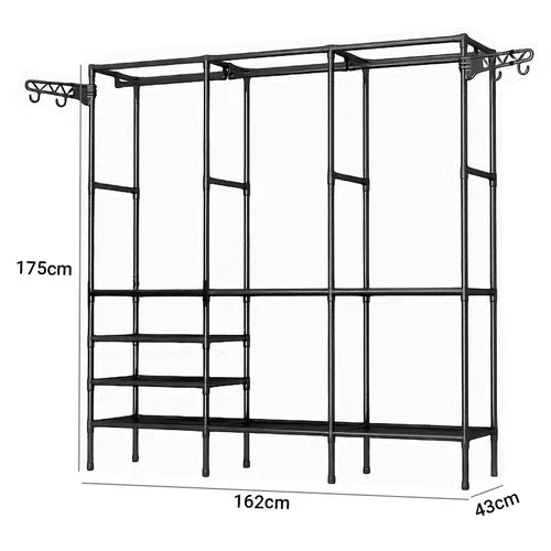 Guarda Roupa Dobrável Closet Aberto Organizador Aço